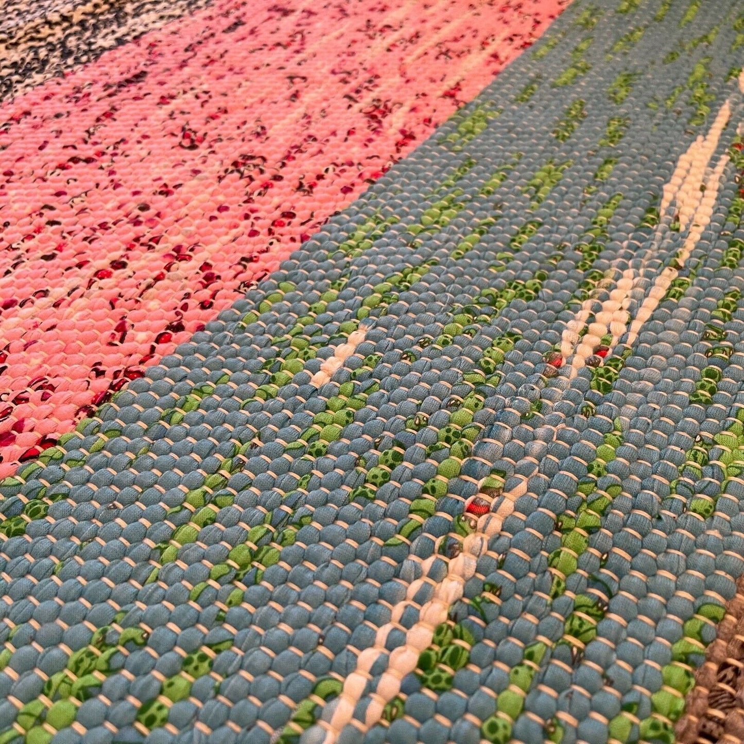 Brand New Traditional Turkish Runner , Rag Rug Runner 197 X 78 cm