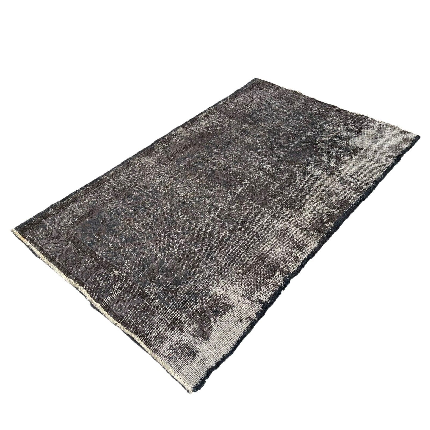 Distressed Overdyed Türkischer Teppich 196 x 110 cm Vintage Decorative Teppich