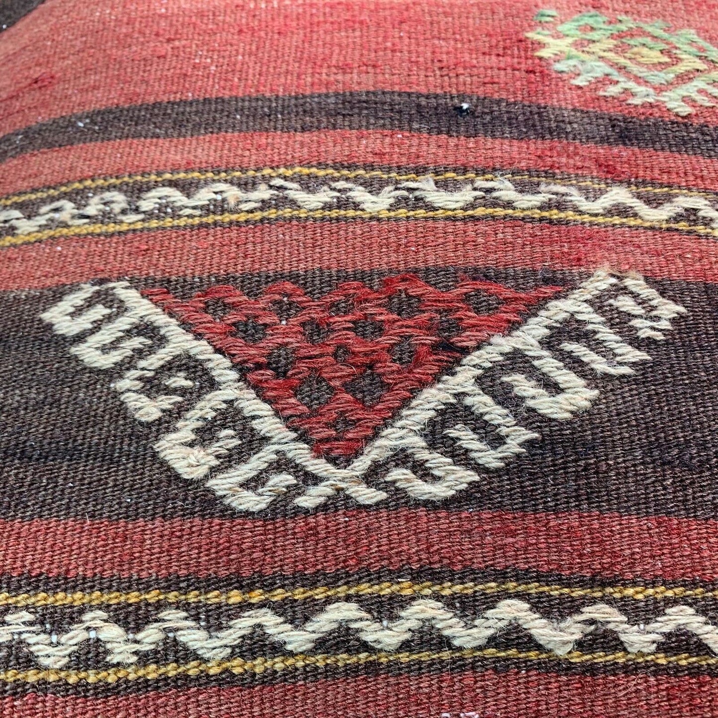 Einzigartige Kelim-Kissen,Turkish Kilim Pillow,16'×16' Funda De Cojín Kilim
