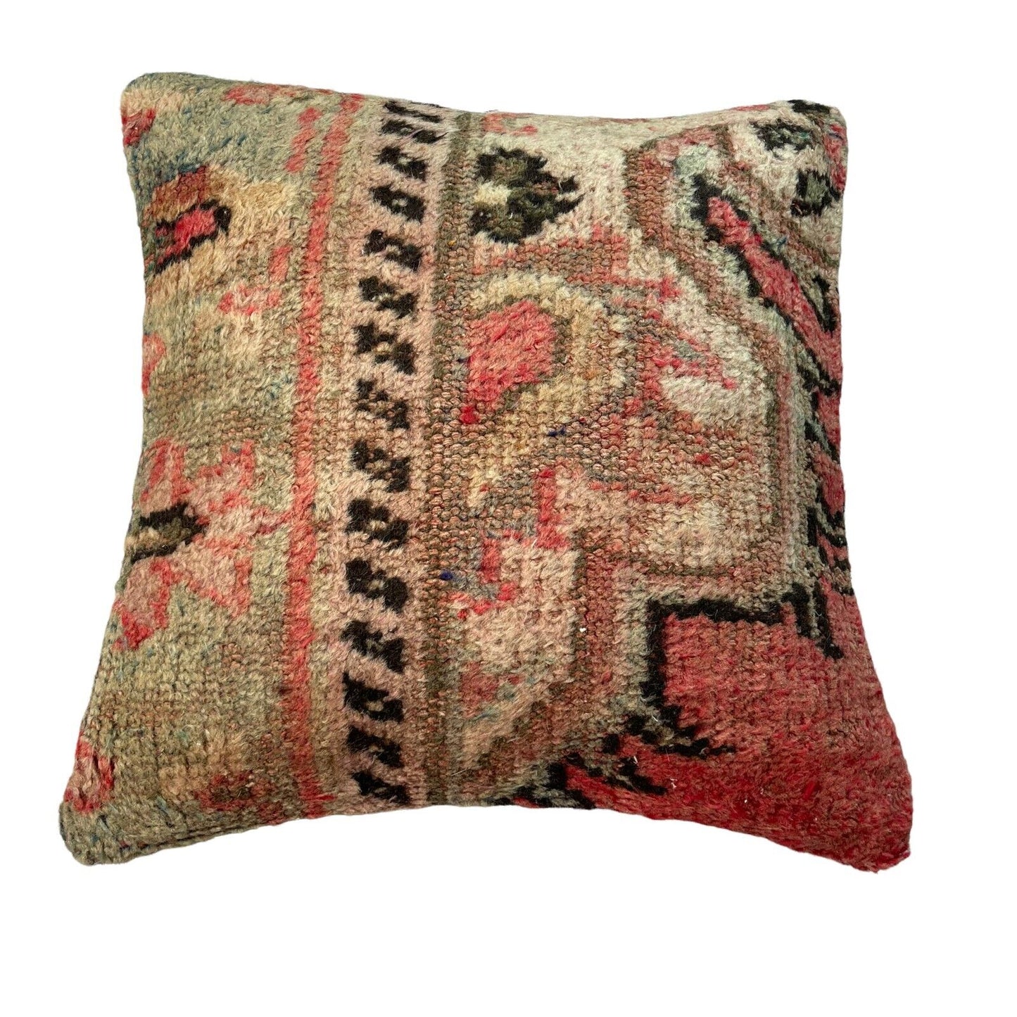 45 x 45 cm , Vintage Turkish Cushion Cover , Vintage Handgemachte Kissenbezug