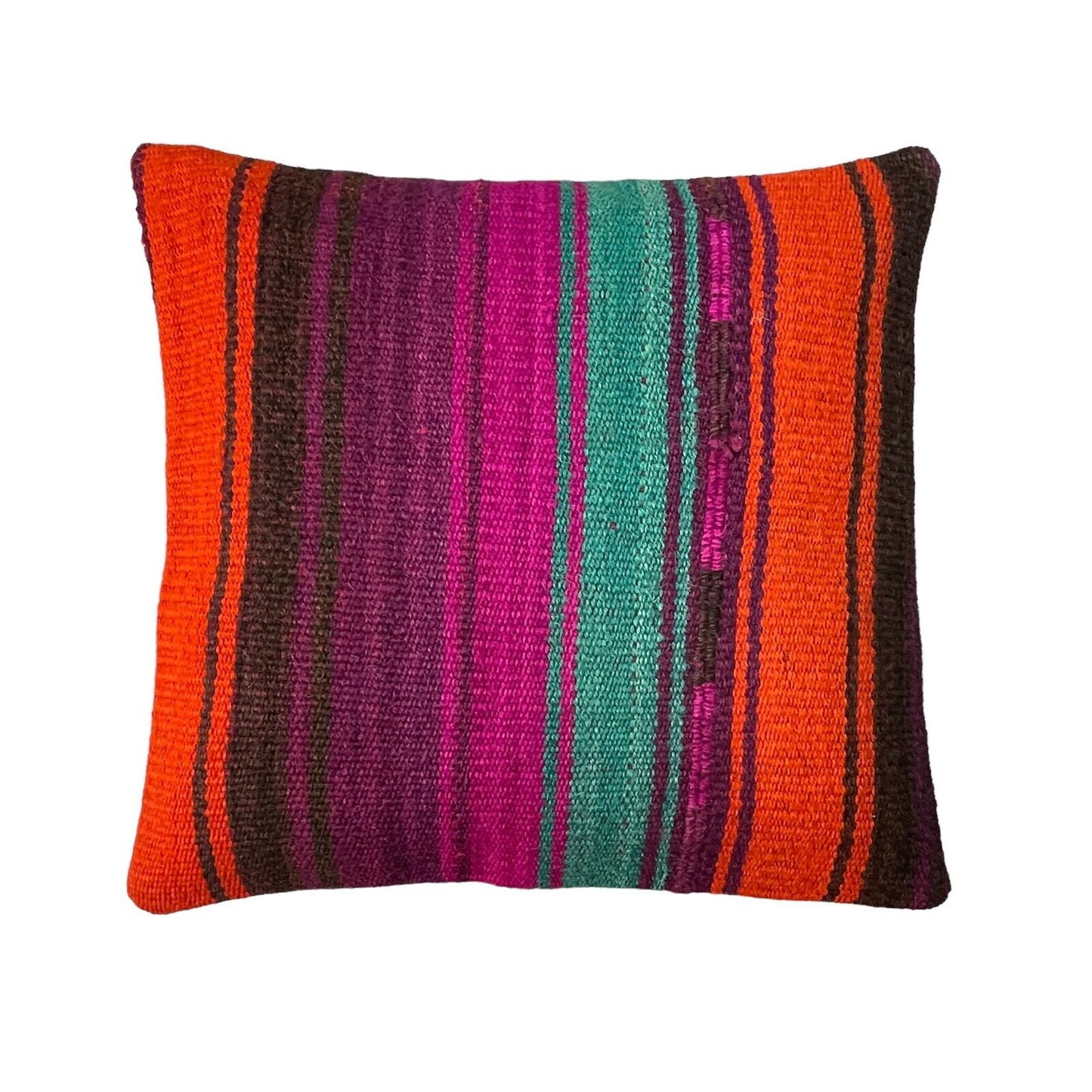 Einzigartige Kelim-Kissen,Turkish Kilim Pillow,16'×16' Funda De Cojín Kilim