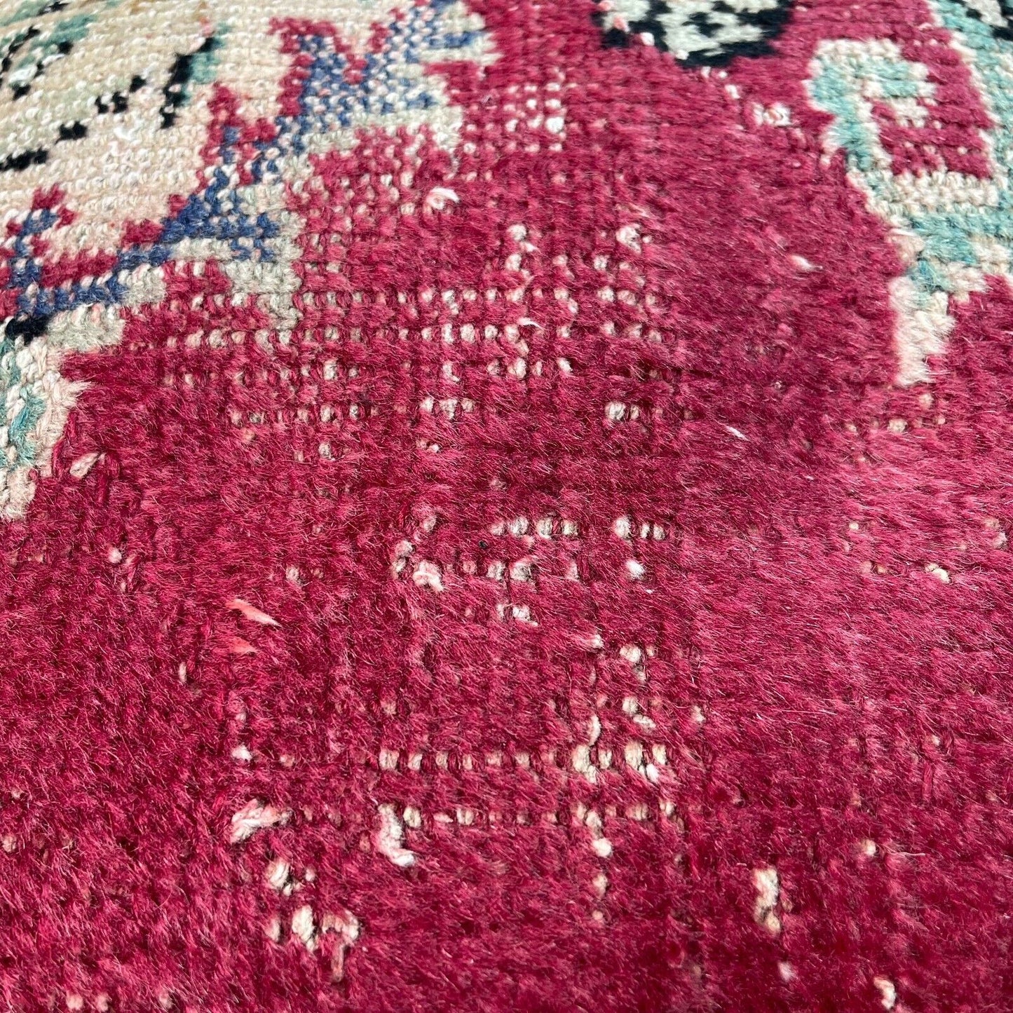 45 x 45 cm , Vintage Turkish Cushion Cover , Vintage Handgemachte Kissenbezug