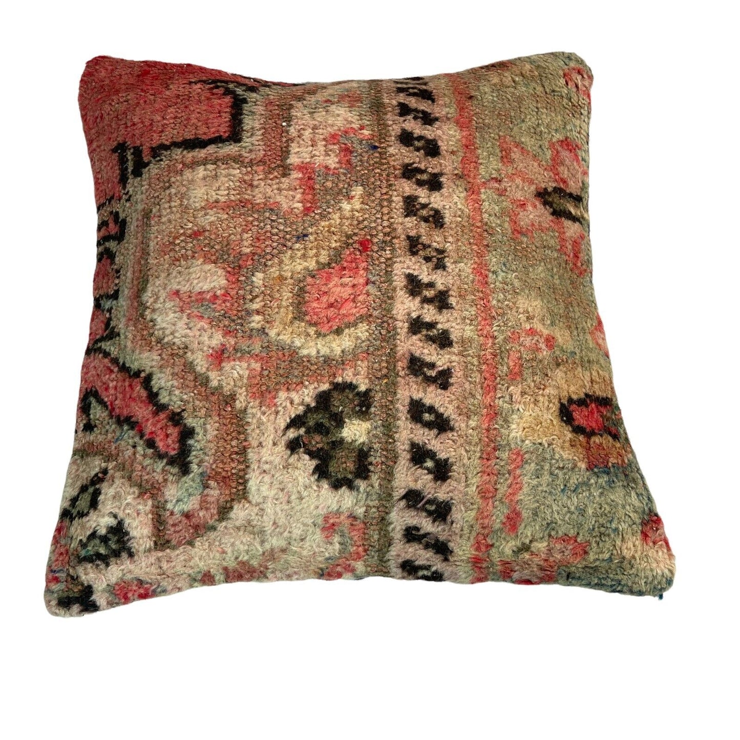 45 x 45 cm , Vintage Turkish Cushion Cover , Vintage Handgemachte Kissenbezug