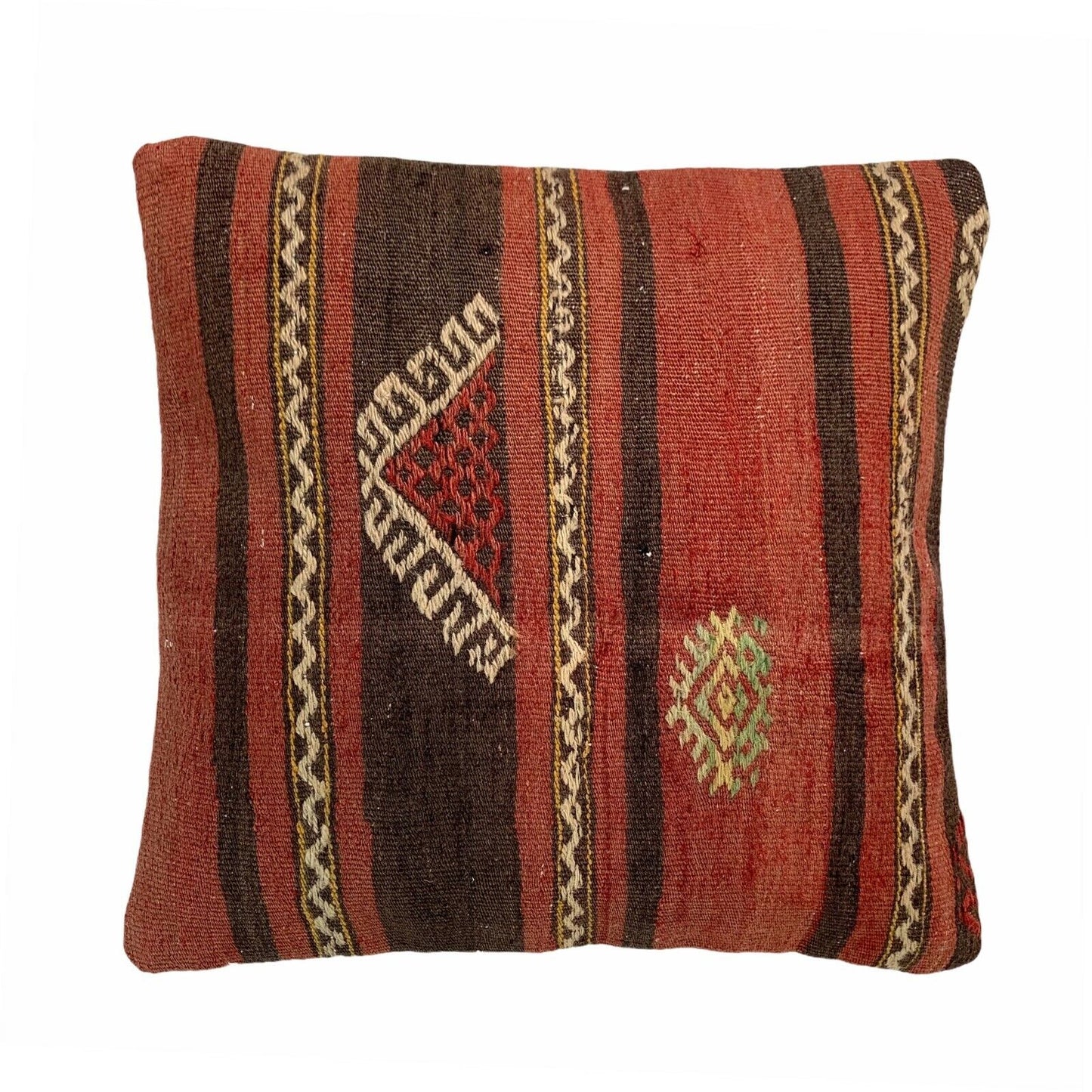 Einzigartige Kelim-Kissen,Turkish Kilim Pillow,16'×16' Funda De Cojín Kilim