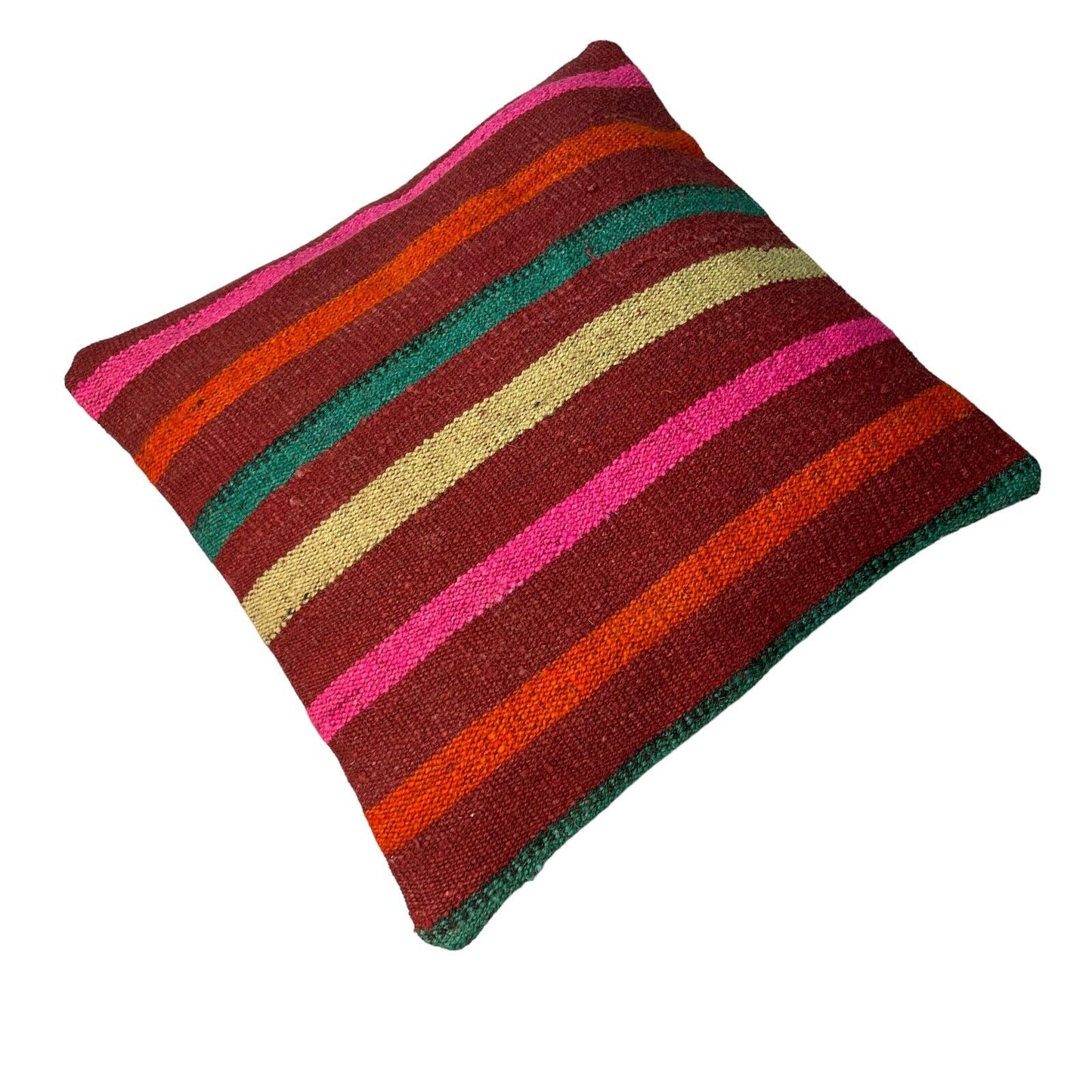 Einzigartige Kelim-Kissen,Turkish Kilim Pillow,16'×16' Funda De Cojín Kilim