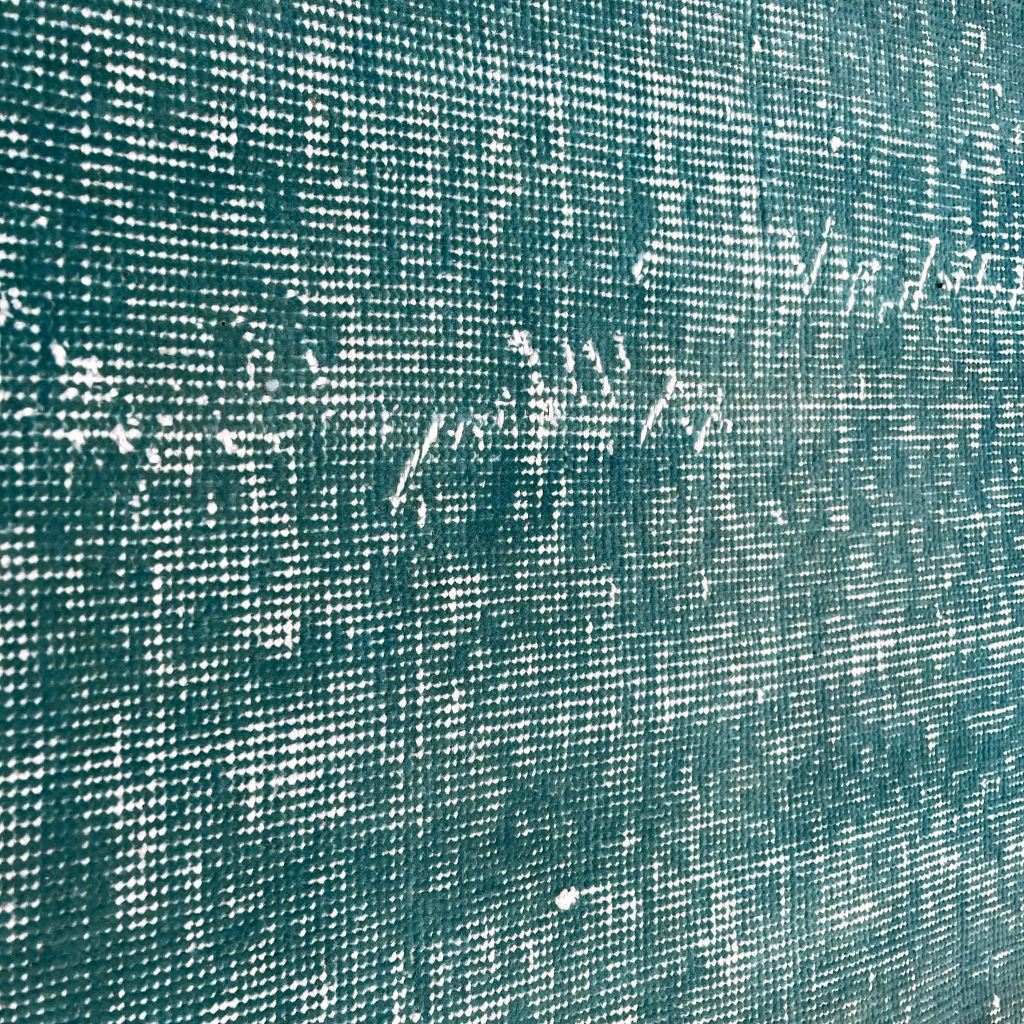 Distressed Overdyed Türkischer Teppich Läufer 307 x 48 cm Vintage Teppich Läufer