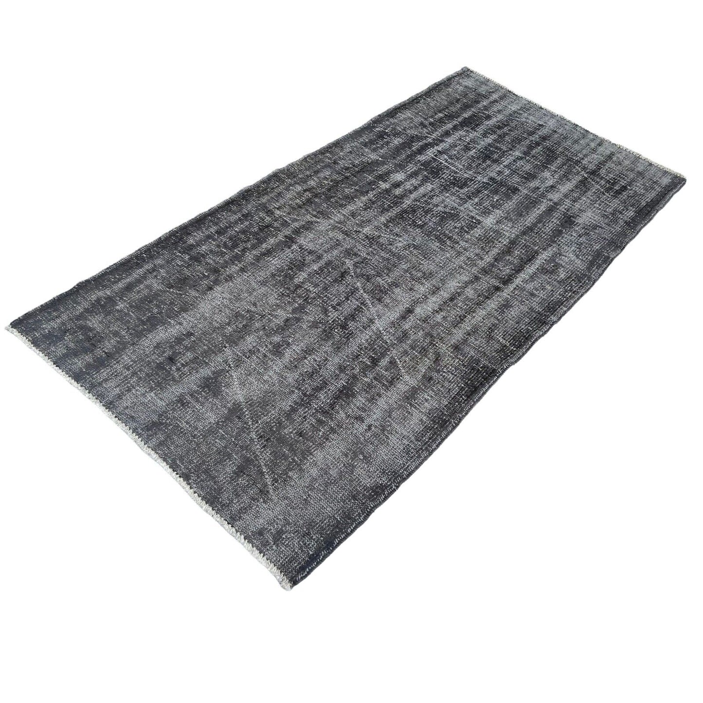 Distressed Overdyed Türkischer Teppich 203 x 103 cm Vintage Decorative Teppich