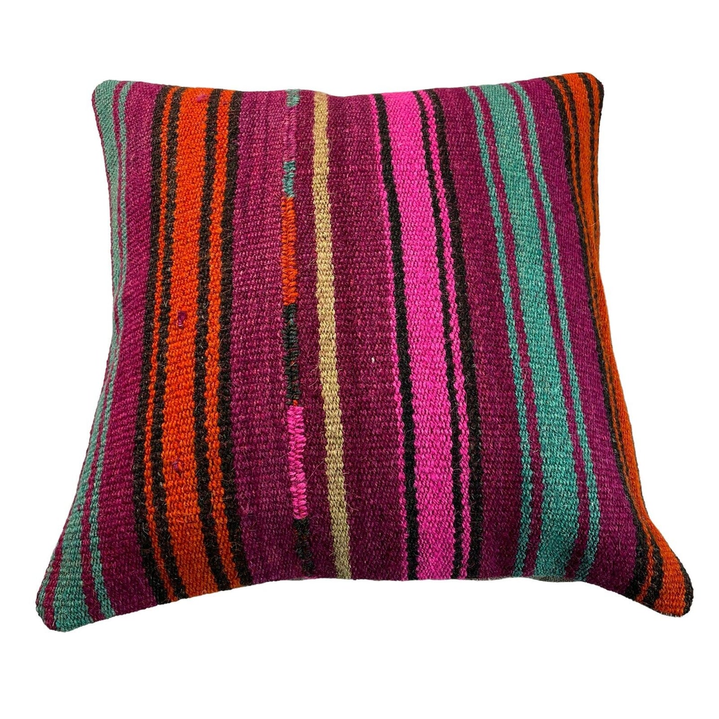 Einzigartige Kelim-Kissen,Turkish Kilim Pillow,16'×16' Funda De Cojín Kilim
