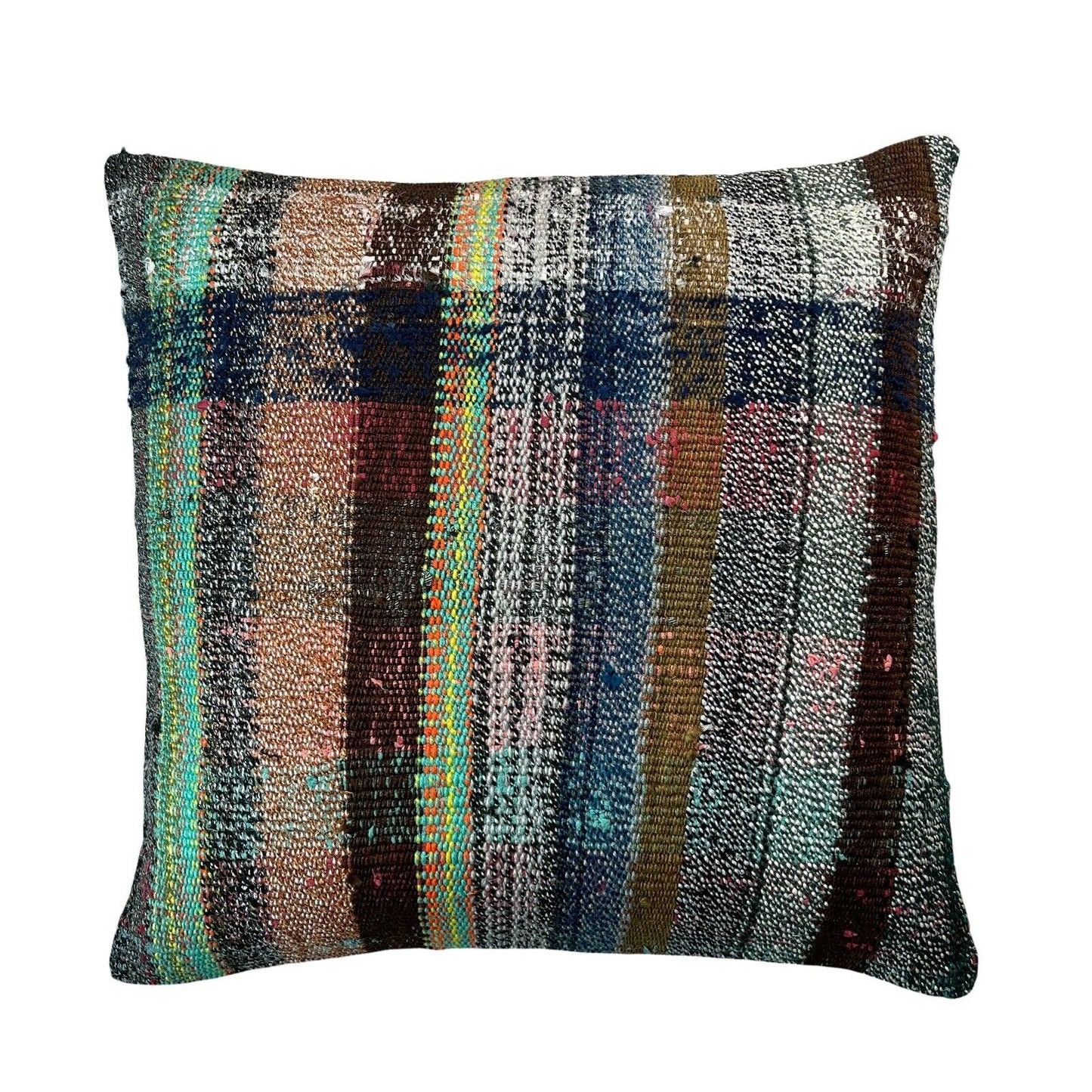 60x60CM ECHTE HANDGEWEBT VINTAGE KELIM KISSEN KISSENHÜLLE SITZKISSEN KISSENBEZUG