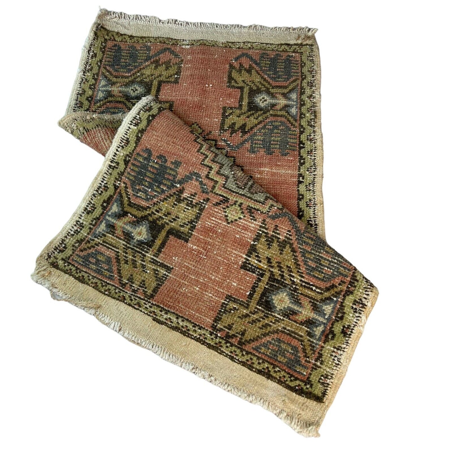 Traditionelle Vintage türkische Teppich, Vintage Turkish Rug 99X 52 cm
