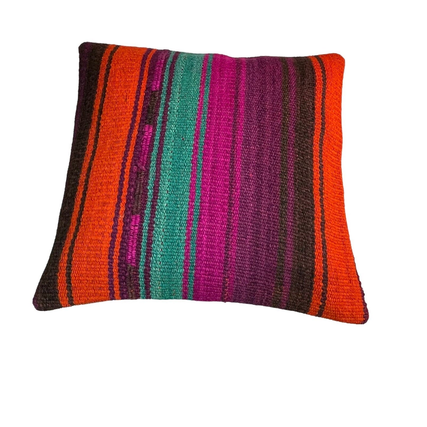 Einzigartige Kelim-Kissen,Turkish Kilim Pillow,16'×16' Funda De Cojín Kilim
