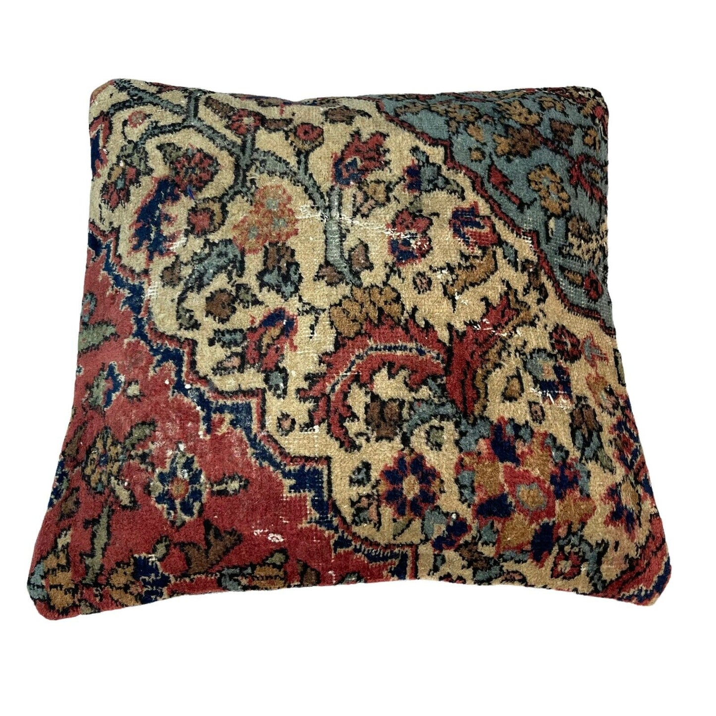 45 x 45 cm , Vintage Turkish Cushion Cover , Vintage Handgemachte Kissenbezug