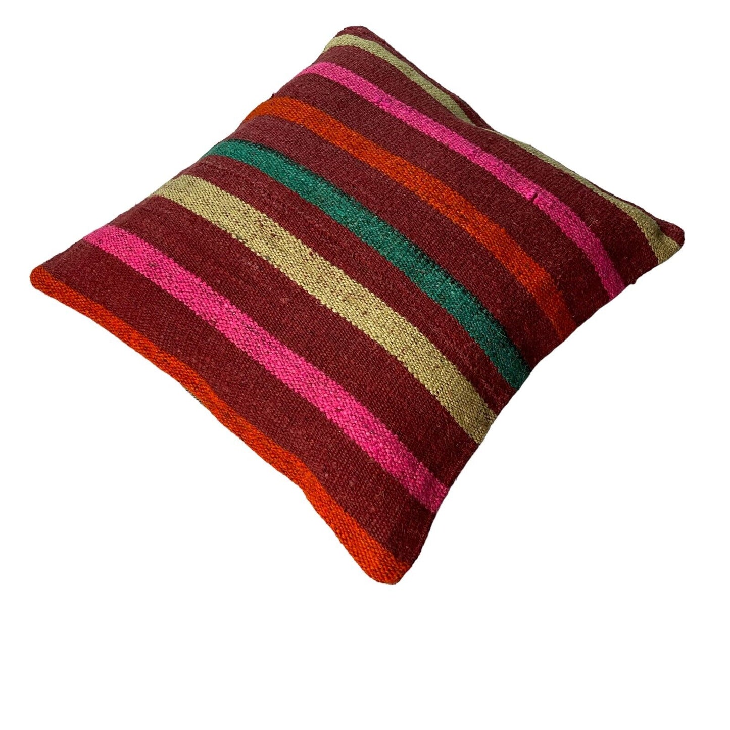 Einzigartige Kelim-Kissen,Turkish Kilim Pillow,16'×16' Funda De Cojín Kilim