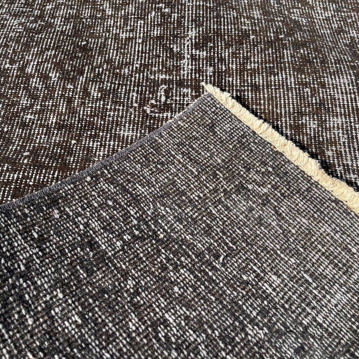 Distressed Overdyed Türkischer Teppich Läufer 290 x 60 cm Vintage Teppich Läufer
