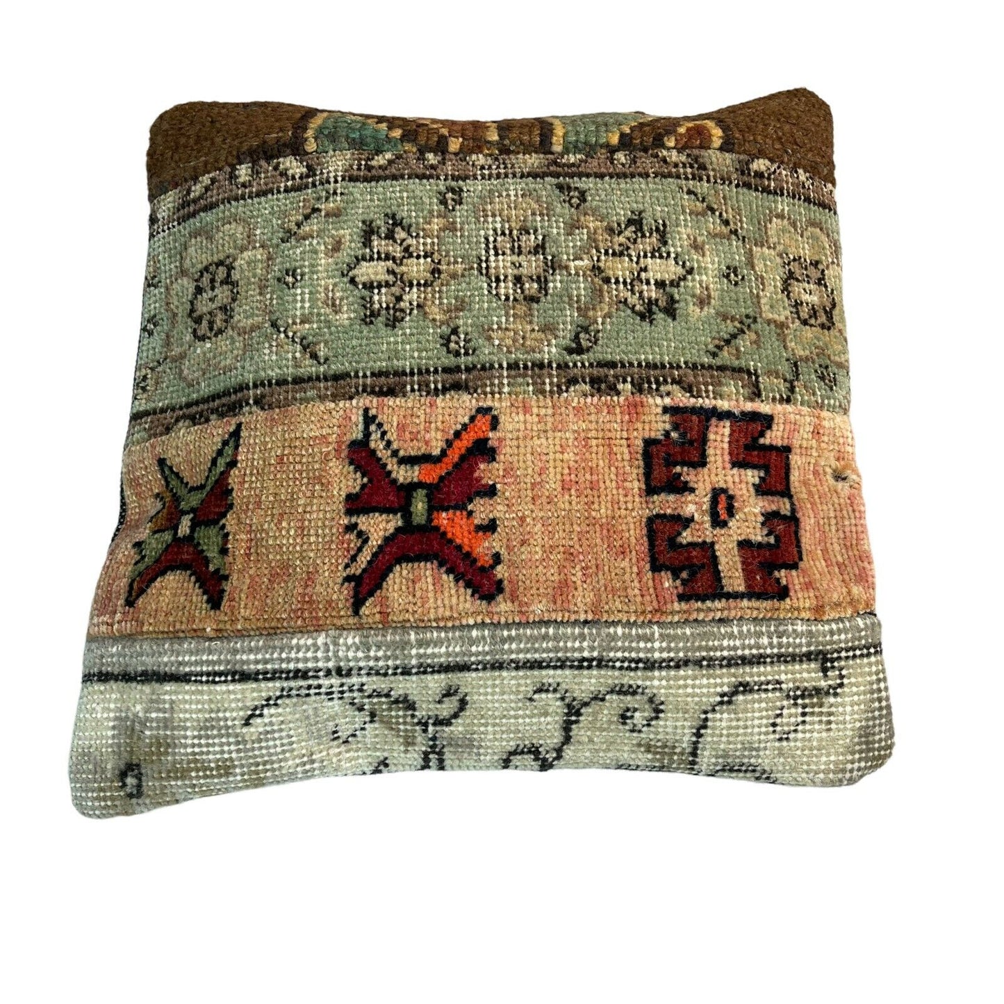 40 x 40 cm  , Vintage Turkish Cushion Cover ,  Vintage Handgemachte Kissenbezug
