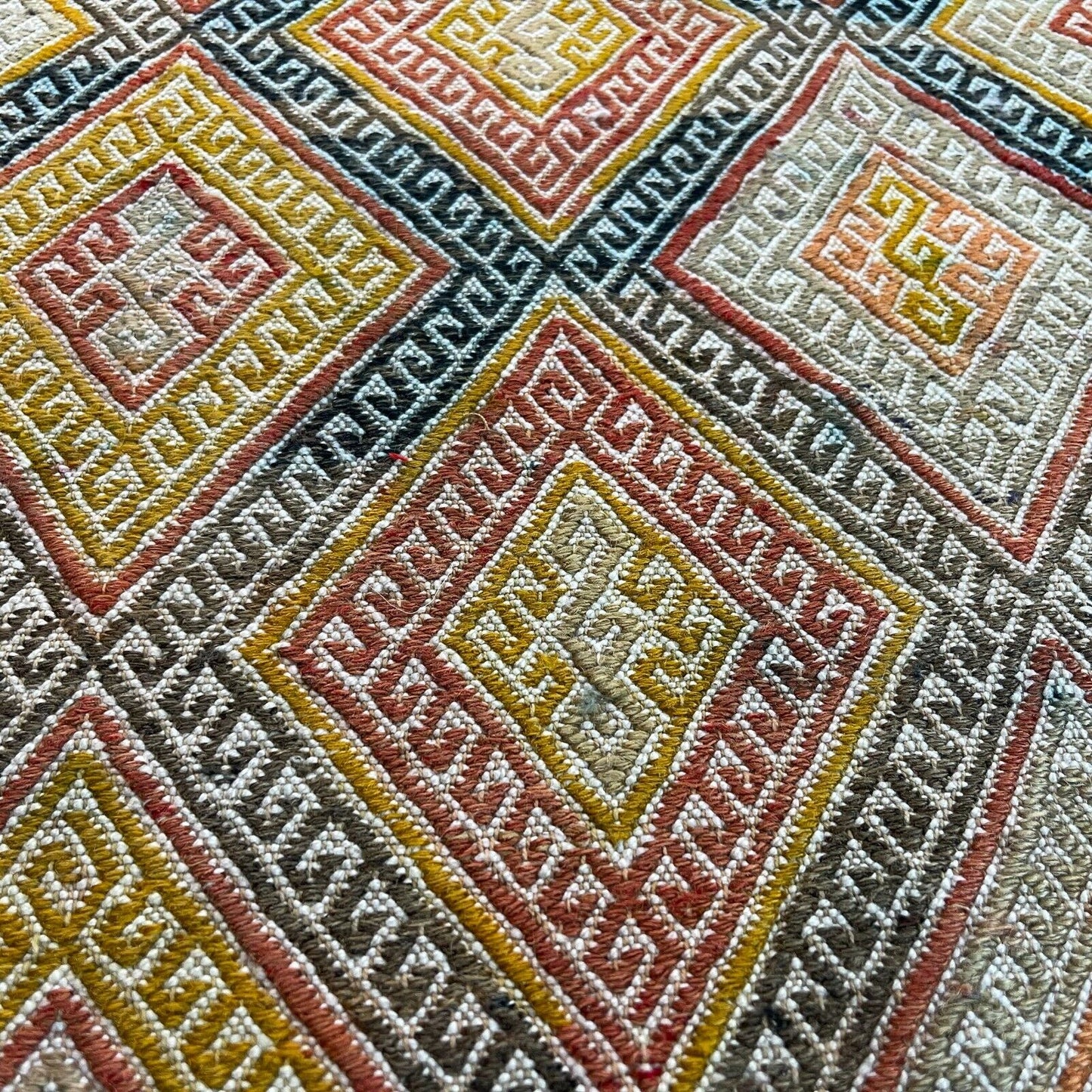 Traditionelle türkische Kelim Teppich, Vintage Turkish Kilim Rug  99 X 45 cm