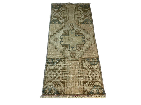 Traditionelle Vintage türkische Teppich, Vintage Turkish Rug 88 X40 cm