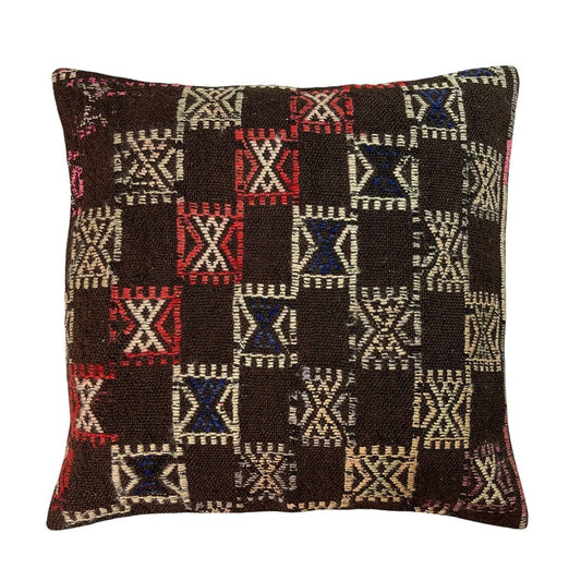 60x60CM ECHTE HANDGEWEBT VINTAGE KELIM KISSEN KISSENHÜLLE SITZKISSEN KISSENBEZUG