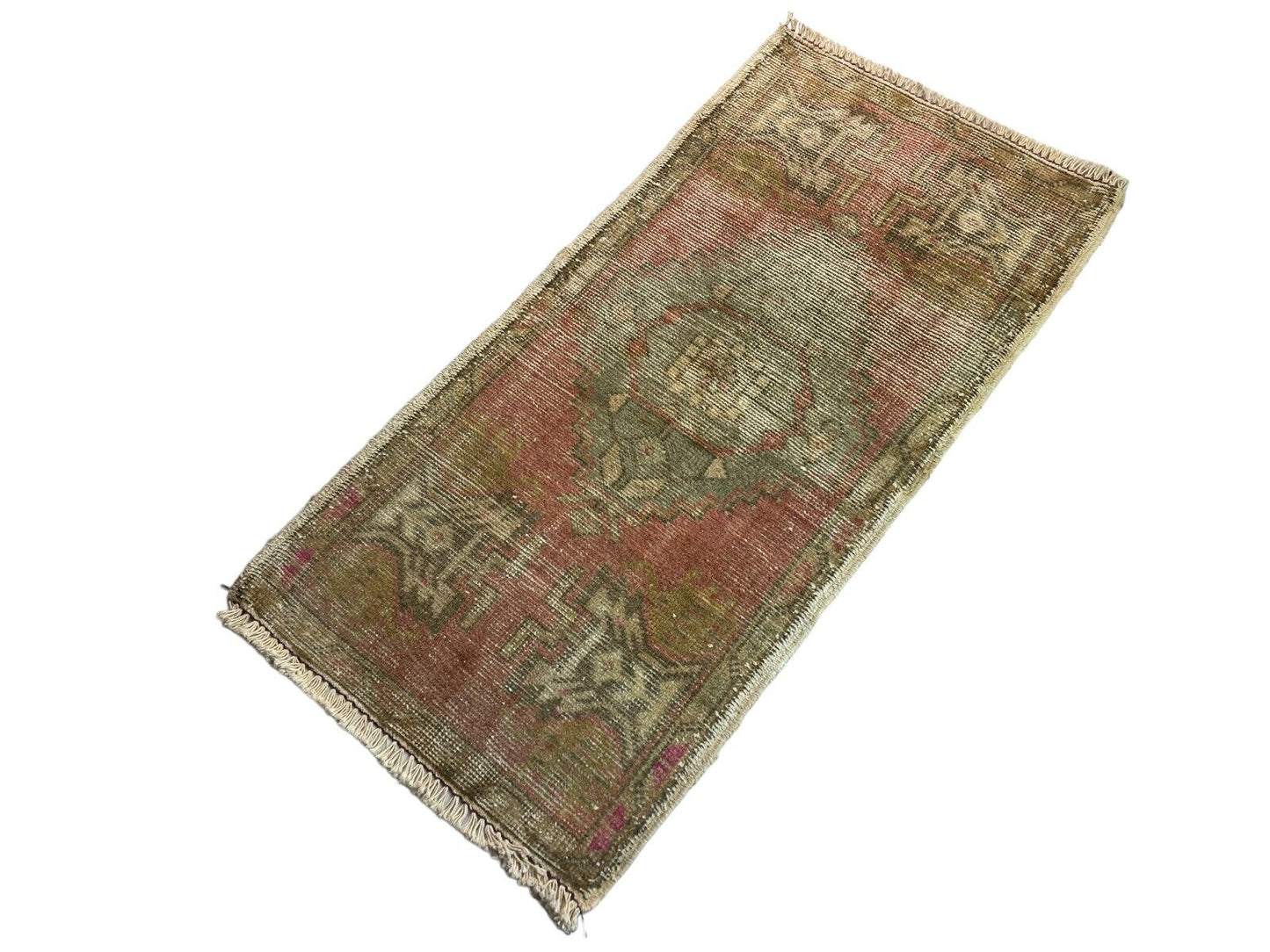 Traditionelle Vintage türkische Teppich, Vintage Turkish Rug 101 X 51 cm