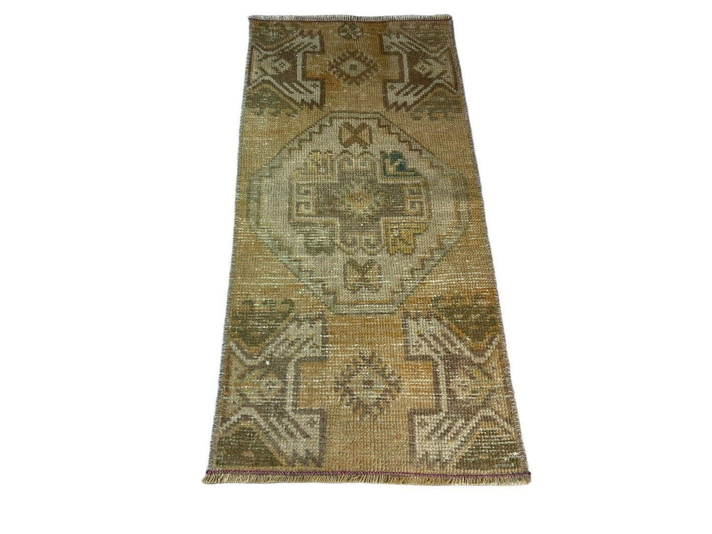 Traditionelle Vintage türkische Teppich, Vintage Turkish Rug 90 X41 cm