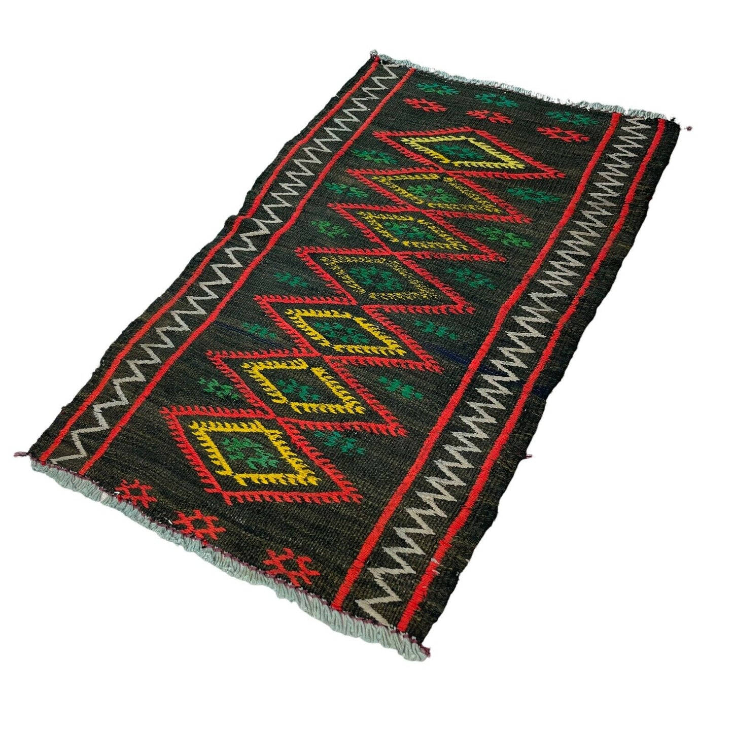 Traditionelle türkische Kelim Teppich, Vintage Turkish Kilim Rug 80x48 cm