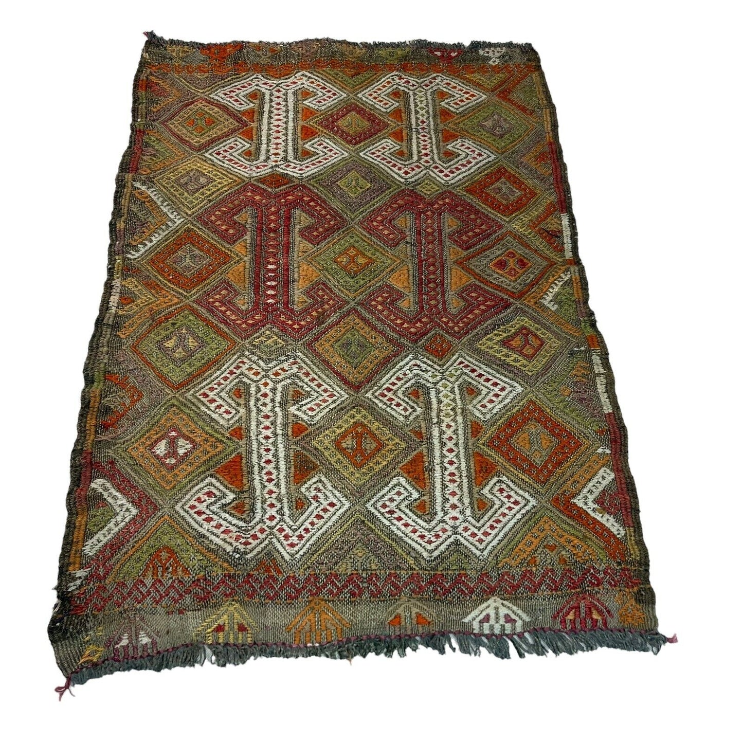 Traditionelle türkische Kelim Teppich, Vintage Turkish Kilim Rug 80X53 cm