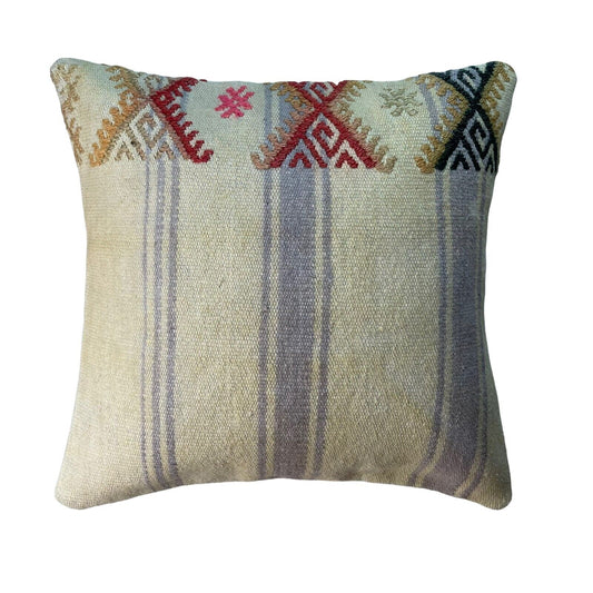 Kilim Housse de coussin 40x40 cm old vintage antique Kelim Coussin Boho Country