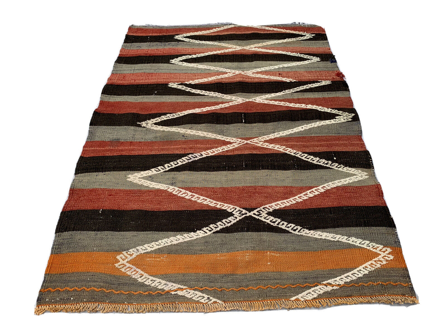 Traditional Turkish Kilim Rug,Vintage Kelim Teppich 134x94 cm