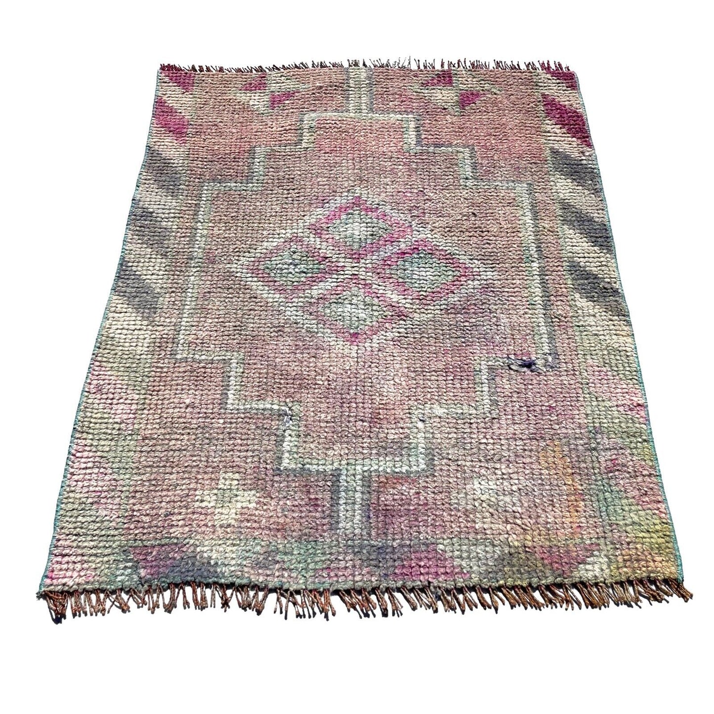 Traditional Turkish Kilim Rug,Vintage Kelim Teppich 100x82 Cm