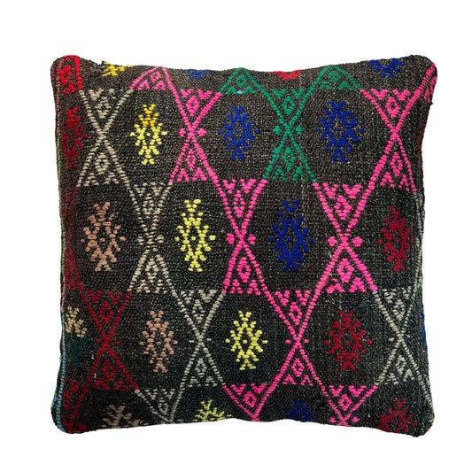 Kilim Housse de coussin 40x40 cm old vintage antique Kelim Coussin Boho Country