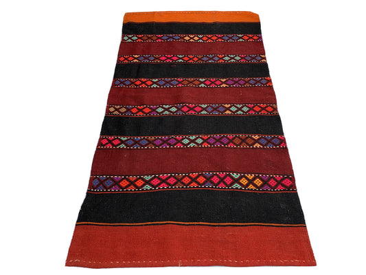 Traditional Turkish Kilim Rug,Vintage Kelim Teppich 141x78 cm