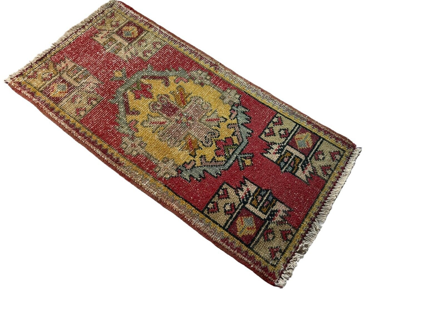 Traditionelle Vintage türkische Teppich, Vintage Turkish Rug 102 X 53 cm