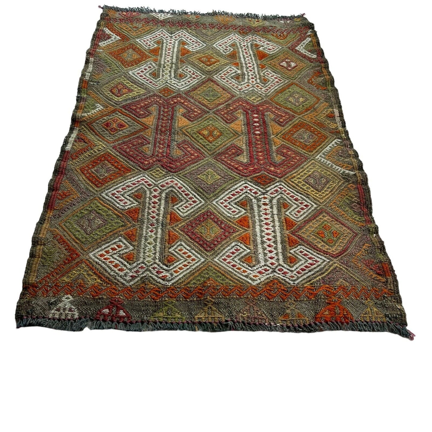 Traditionelle türkische Kelim Teppich, Vintage Turkish Kilim Rug 80X53 cm