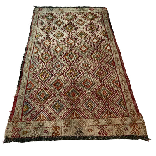 Traditionelle türkische Kelim Teppich, Vintage Turkish Kilim Rug 90X50 cm