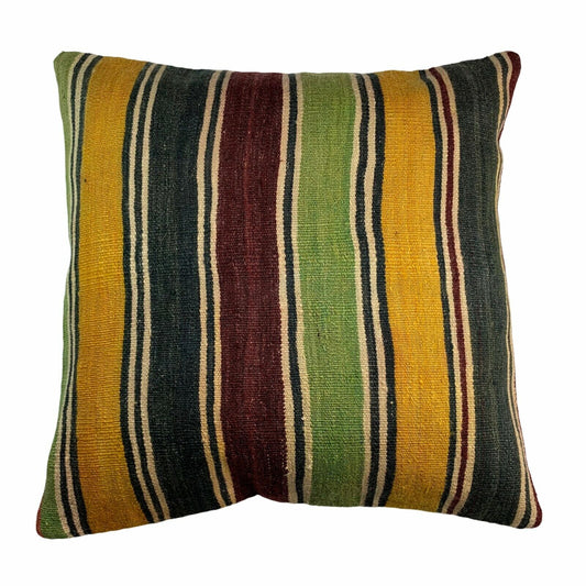 60x60CM ECHTE HANDGEWEBT VINTAGE KELIM KISSEN KISSENHÜLLE SITZKISSEN KISSENBEZUG