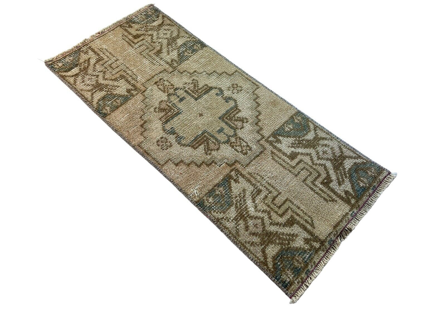 Traditionelle Vintage türkische Teppich, Vintage Turkish Rug 88 X40 cm