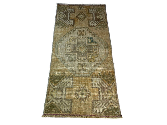 Traditionelle Vintage türkische Teppich, Vintage Turkish Rug 90 X41 cm