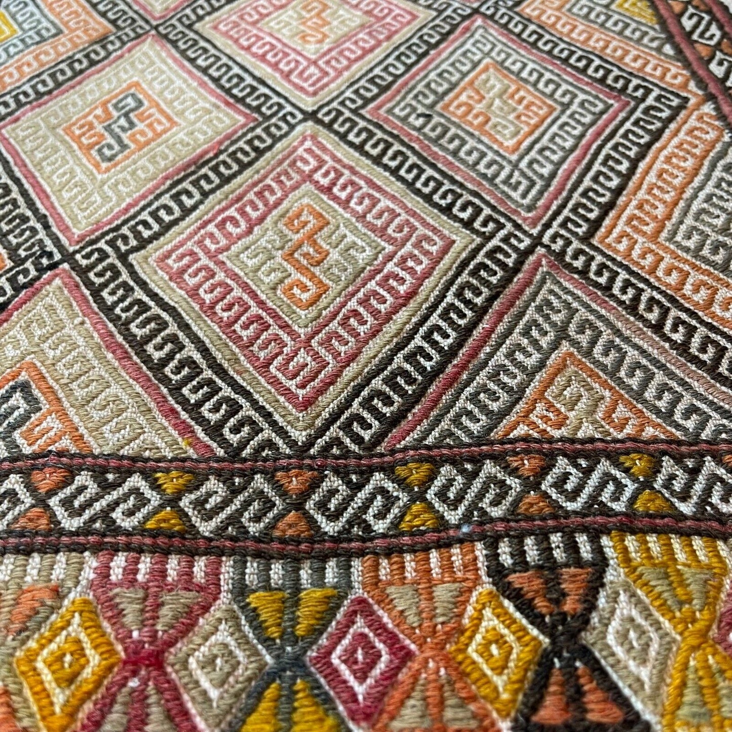 Traditionelle türkische Kelim Teppich, Vintage Turkish Kilim Rug 84X42 cm