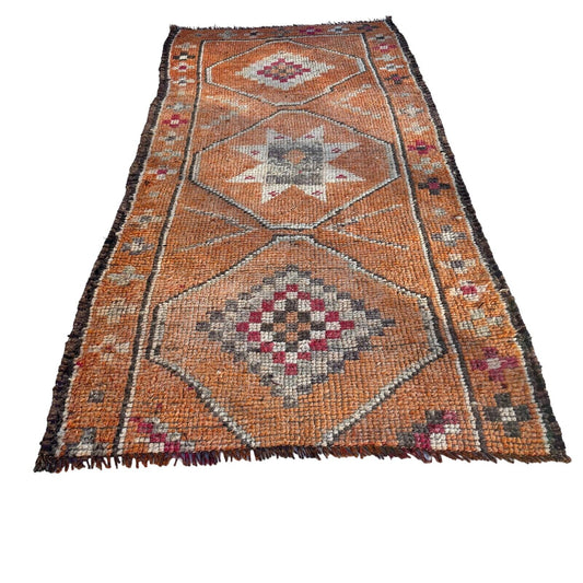 Traditional Turkish Kilim Rug,Vintage Kelim Teppich 192x90 Cm