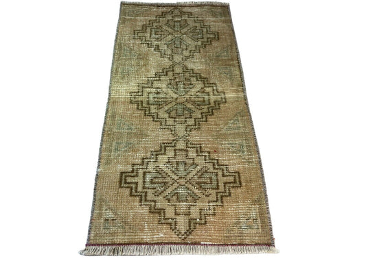 Traditionelle Vintage türkische Teppich, Vintage Turkish Rug 82 X40 cm