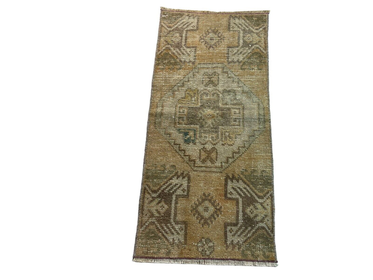 Traditionelle Vintage türkische Teppich, Vintage Turkish Rug 90 X41 cm