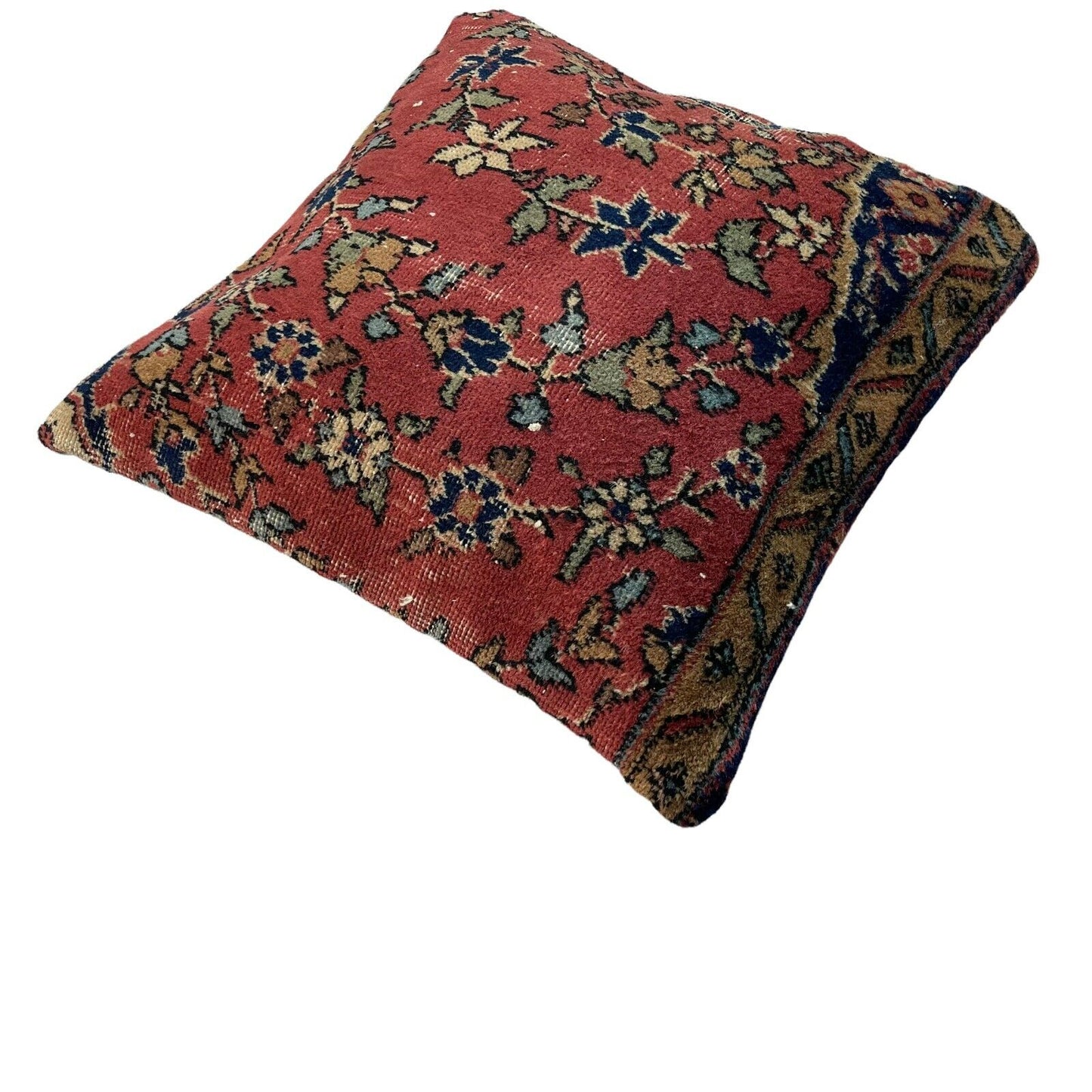 45x45 cm  , Vintage Teppich Kissenbezug , Vintage Rug Cushion Cover